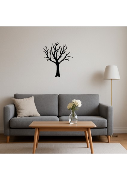 Modern Yapraksız Ağaç Mdf Dekoratif Duvar Tablosu - 11296-9042 fırsatları