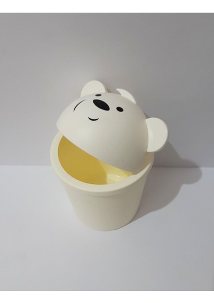 Çocuk Odası Mini Masaüstü Çöp Kutusu, Beyaz, Şık ve Kullanışlı Tasarım indirimleri