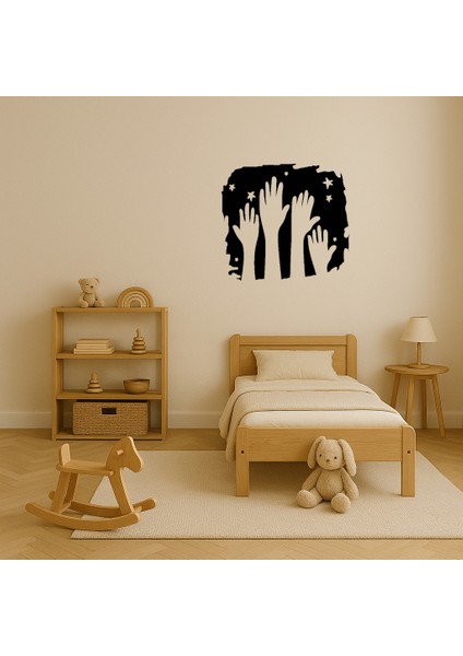 Eller ve Yıldızlar Dekoratif Tablo - 19401-1003 modelleri