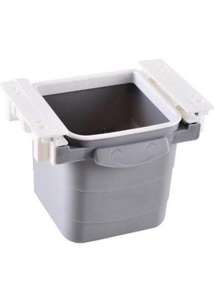 Mini Dolap Çöp Kovası, Gri, Yapışkanlı, Tezgah Altı, Görünmez, Pratik, Geri Çekilebilir fiyatları