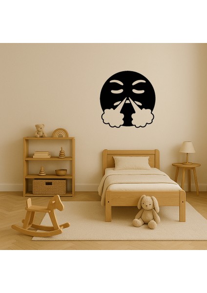 Burnundan Ateş Çıkan Emoji Dekoratif Tablo - 17787-6096 modelleri