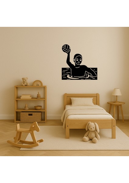 Su Topu Oyuncusu Emoji Mdf Duvar Süsü - 17944-7064 modelleri