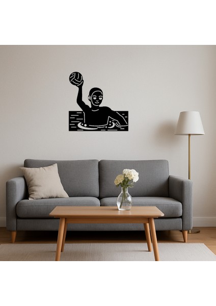 Su Topu Oyuncusu Emoji Mdf Duvar Süsü - 17944-7064 fırsatları