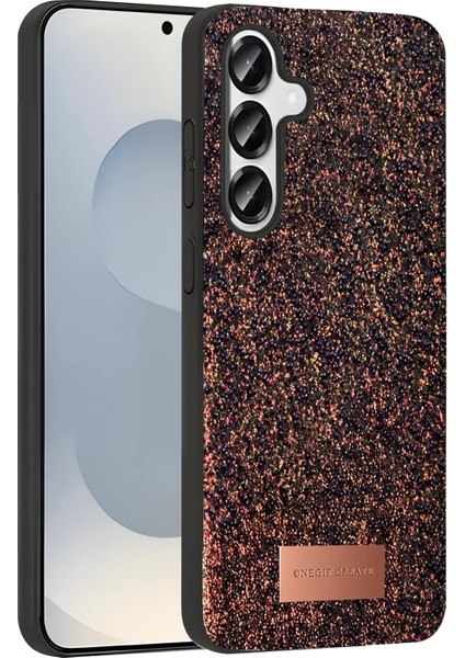 Samsung Galaxy S25 Bright Simli Kapak - Derin Mor - 19332-3202 modelleri