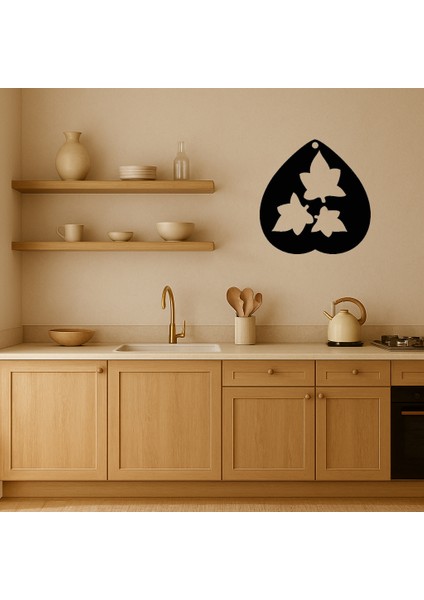 Yaprak Detaylı Gözyaşı Tasarımlı Mdf Tablo - 13783-7460 fiyatları