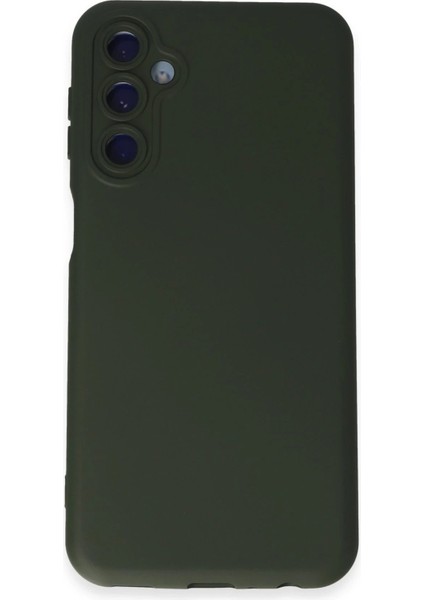 Samsung Galaxy M14 5g Kılıf Nano Içi Kadife Silikon - Koyu Yeşil - 12116-5781