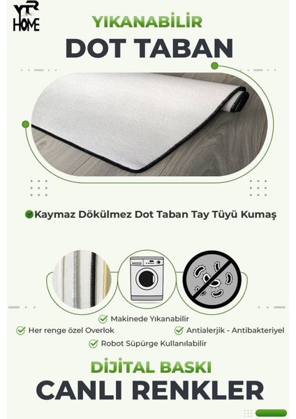 Kaymaz Tabanlı Oval Banyo Paspas Takımı, Siyah, Yıkabilir, Toz ve Leke Tutmaz, 2'li Set fiyatları