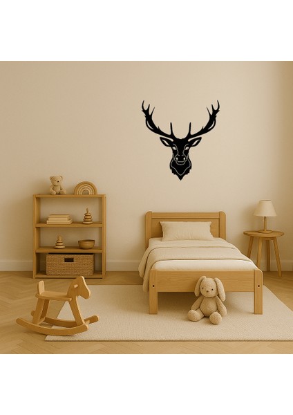 Modern Ahşap Geyik Çiftleri Dekoratif Duvar Tablosu - 19625-1525 modelleri