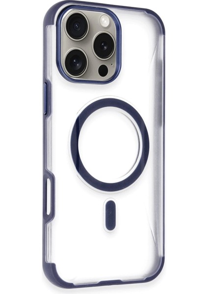 iPhone 14 Pro Max Hilton Magsafe Kapak - Lacivert - 17191-8776