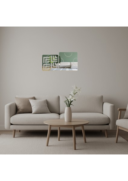 Deniz Temalı Dekoratif Aynalı Tablo - 13356-2049