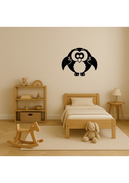 Modern Mdf Baykuş Figürlü Dekoratif Duvar Tablosu - 17308-8161 modelleri