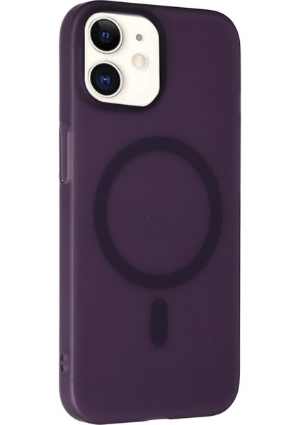 iPhone 11 Tuna Pc Slim Magsafe Kapak - Derin Mor - 11823-9596