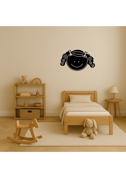 Kız Çocuğu Yüzü Mdf Dekoratif Tablo - 13972-5407 modelleri