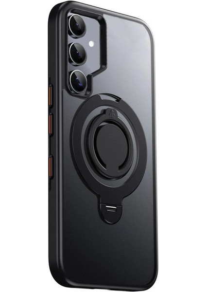 Samsung Galaxy S24 Avatar 360 Dönen Magsafe Kapak - Siyah - 18818-5329