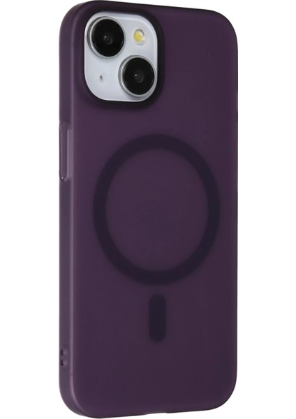 iPhone 15 Plus Tuna Pc Slim Magsafe Kapak - Derin Mor - 18206-3185