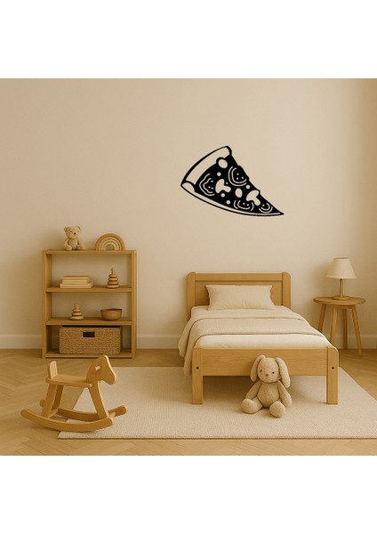 Mantarlı Domatesli Zeytinli Pizza Dilimi Dekoratif Mdf Tablo - 15678-4871 modelleri