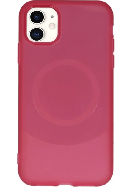 iPhone 11 Kılıf Maya Karbon Kapak - Bordo - 11328-1903 fiyatları