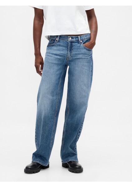 Kadın Mavi Low Rise '90S Jean Pantolon