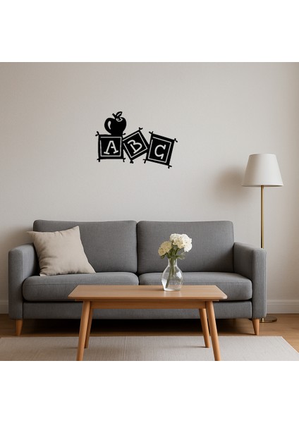 Abc Harfleri Dekoratif Tablo - 12897-9212 fırsatları