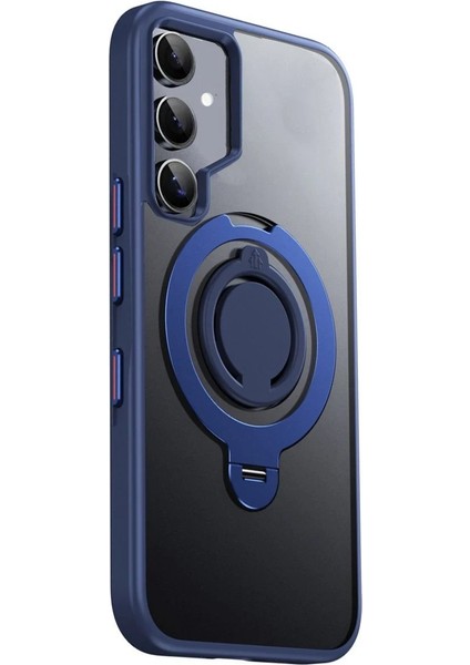Samsung Galaxy S24 Avatar 360 Dönen Magsafe Kapak - Lacivert - 15328-1929