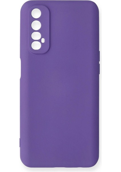 Realme 7 Kılıf Nano Içi Kadife Silikon - Mor - 17569-9702