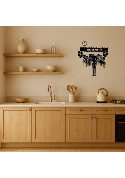 Karşılama ve Balonlar Dekoratif Tablo - 17855-3291 fiyatları