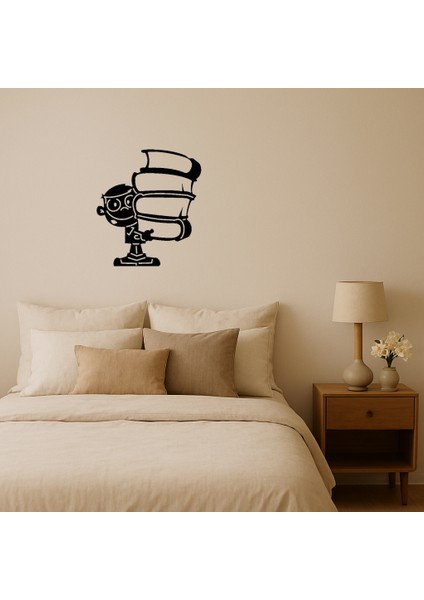 Kitaplarla Öğrenci Mdf Duvar Sanatı - 15046-8922