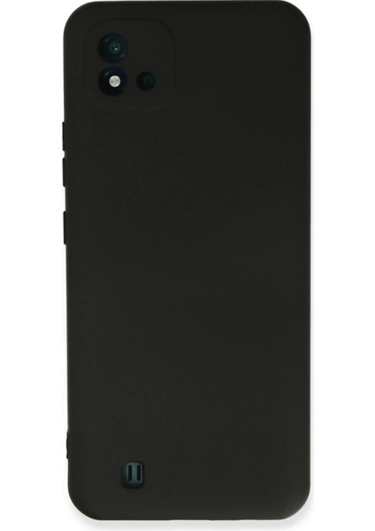 Realme C11 2021 Kılıf Nano Içi Kadife Silikon - Siyah - 11708-2042