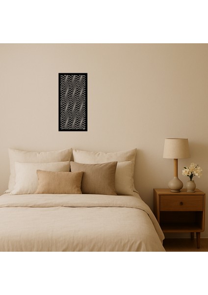 Minimal Çiçek Motifli Mdf Duvar Dekoru - 16099-7291