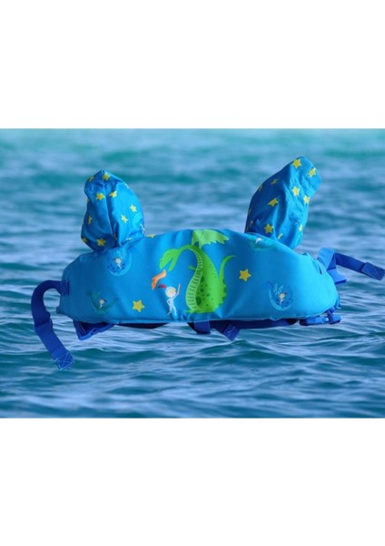 Renkli Çocuk Yüzme Yeleği 14-25 kg Sünger Dolgu, Güvenli ve Eğlenceli Denizde Kullanım