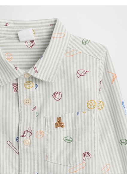 Erkek Bebek Gri Oxford Gömlek fiyatları