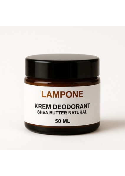 Doğal Krem Deodorant 50 ml – Shea & Kakao & Hindistan Cevizi Yağı ile Ferah Bakım