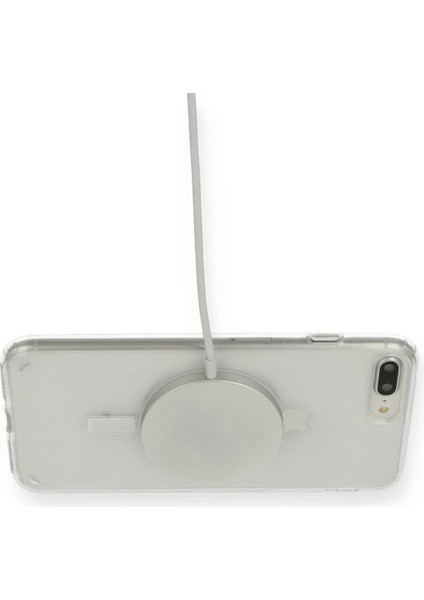 iPhone 8 Plus Kılıf Magneticsafe Şeffaf Silikon - Şeffaf - 13973-8991 modelleri