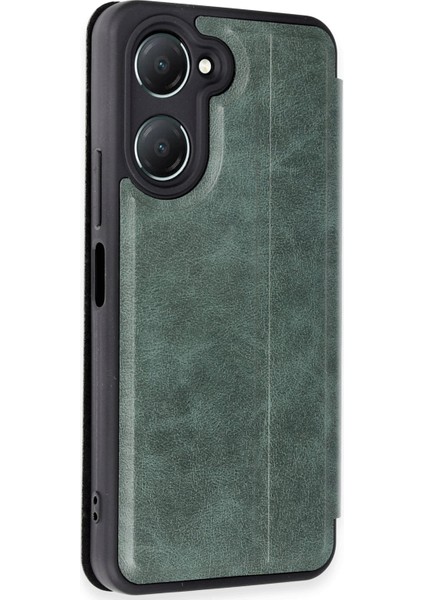 Vivo Y18 Kılıf Flip Cover - Koyu Yeşil - 16262-9871 fiyatları