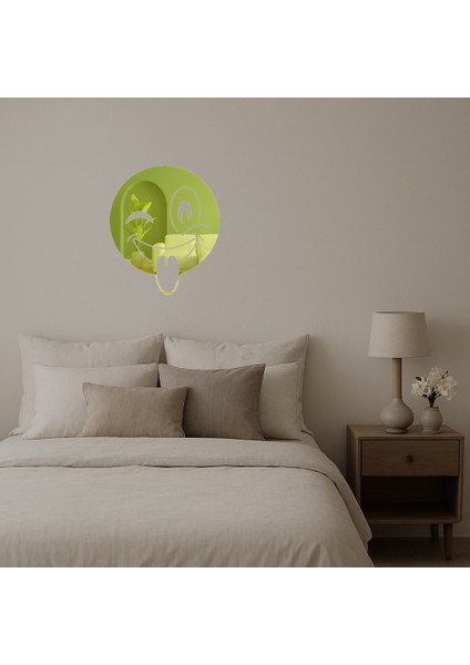 Dil Çıkaran Göz Kırpan Emoji Dekoratif Altın Aynalı Tablo - 19820-6297 fiyatları