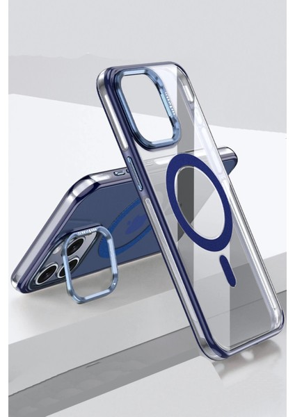 iPhone 15 Pro Drop Magsafe Kapak - Lacivert - 13680-1631
