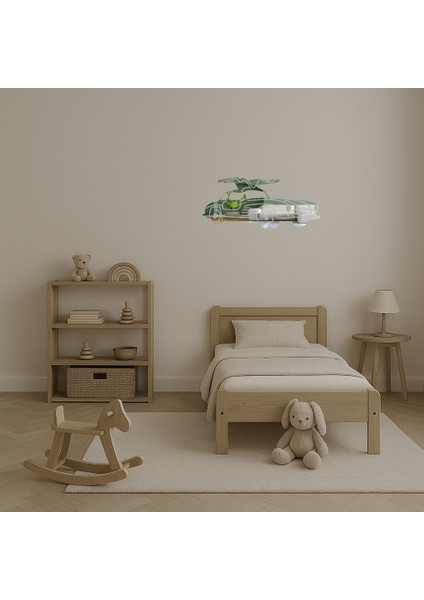 Eski Dönem Arabalar Konseptli Dekoratif Duvar Aynalı Tablosu - 17963-1831 fırsatları