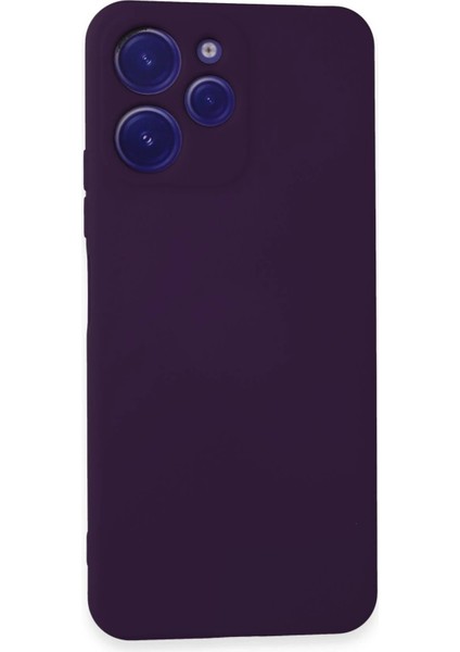 Xiaomi Redmi 12 Kılıf Nano Içi Kadife Silikon - Mor - 17203-9618