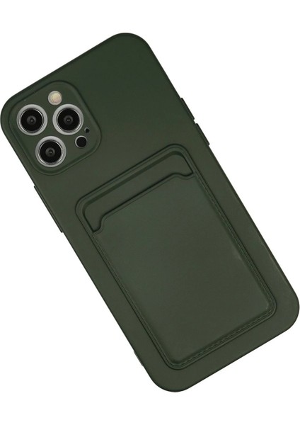 iPhone 12 Pro Max Kılıf Kelvin Kartvizitli Silikon - Koyu Yeşil - 19682-3757 fiyatları