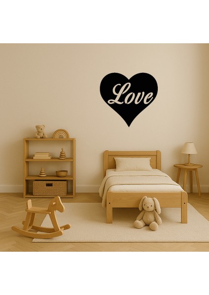 Aşk ve Kalp Desenli Mdf Dekoratif Tablo - 13299-4279 modelleri