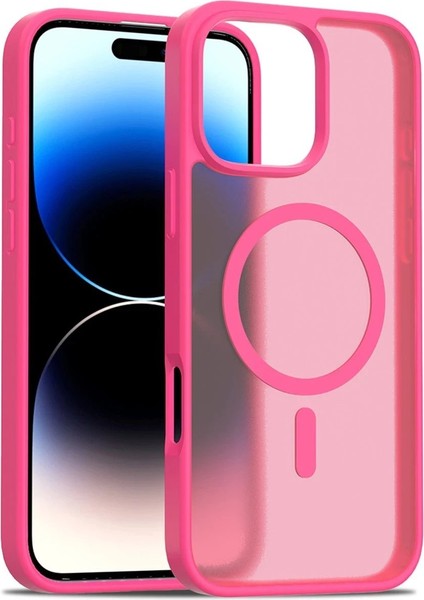 iPhone 16 Pro Max Jota Magsafe Kapak - Rose - 15802-8291