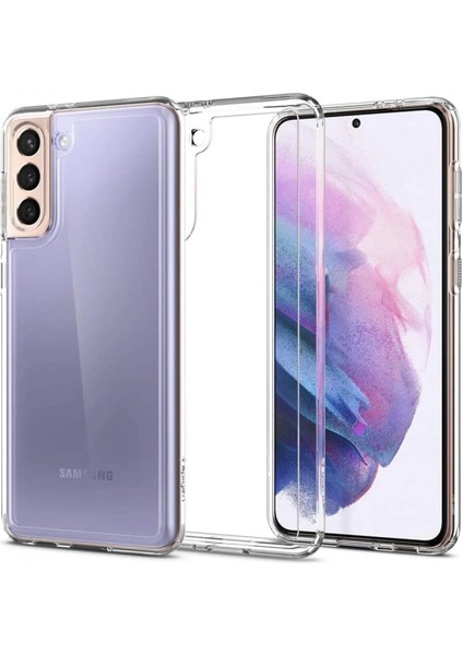 Samsung Galaxy S21 Kılıf Lüx Şeffaf Silikon - 11435-6644