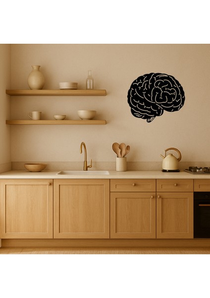 Beyin Tasarımlı Dekoratif Mdf Tablo - 11738-6837 fiyatları