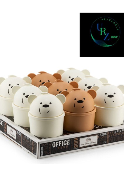 Sevimli Ayıcıklı Masa Üstü Küçük Çöp Kutusu, Çocuk Odası Dekoru fiyatları