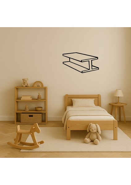 Çelik Çubuk Desenli Mdf Dekoratif Tablo - 13546-2686 modelleri