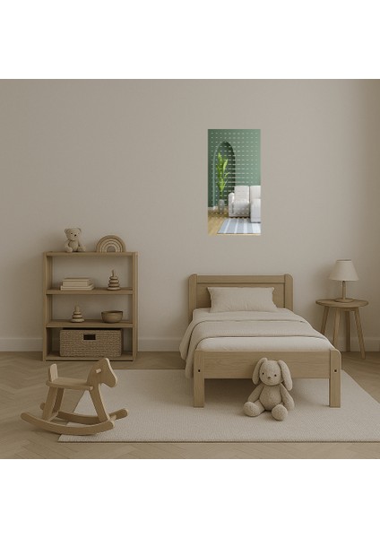 Soyut Çiçek Desenli Modern Aynalı Tablo - 19960-9000 fırsatları