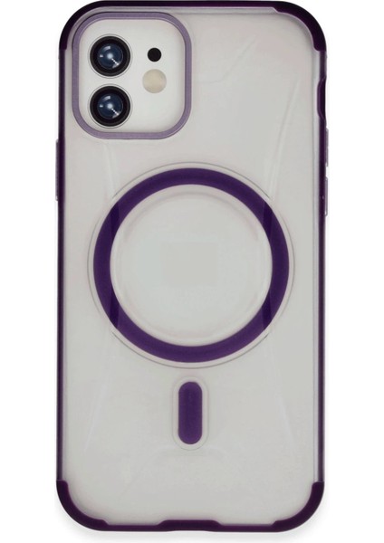 iPhone 11 Hilton Magsafe Kapak - Derin Mor - 16183-5441