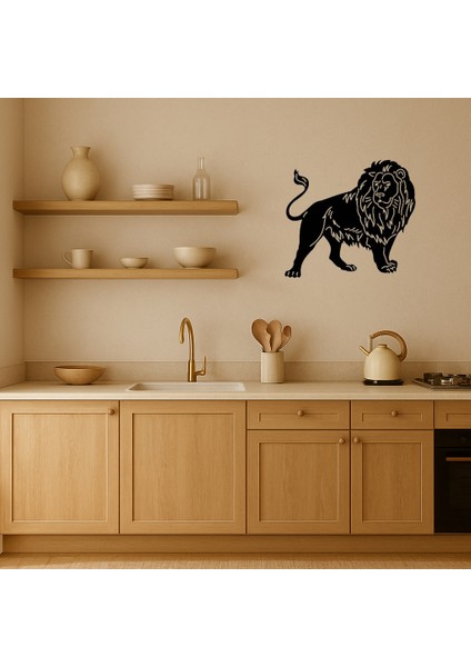 Öfkeli Aslan Mdf Dekoratif Tablo - 18647-5148 fiyatları