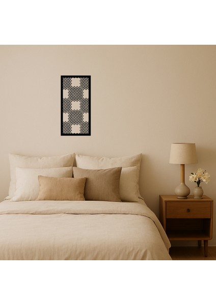 Abstrakt Çiçek Desenli Dekoratif Tablo - 16756-7204