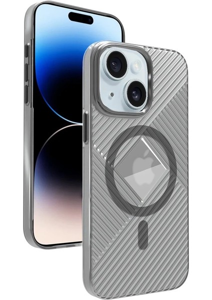 iPhone 15 Stella Pc Sert Magsafe Kılıf - Siyah - 17825-2416